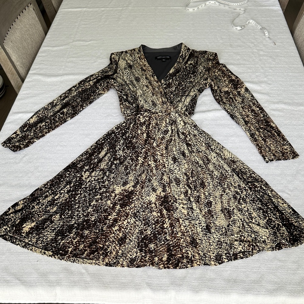 Women Jones New York Snakeskin Print Dress Size 14